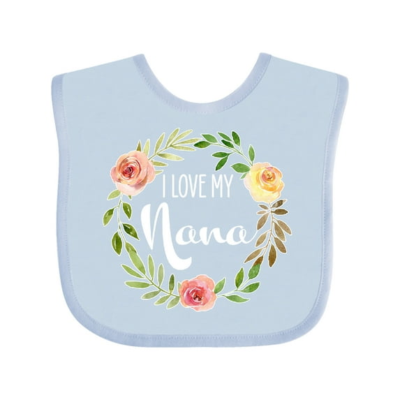 Inktastic I Love My Nana- Flower Circle Boys or Girls Baby Bib
