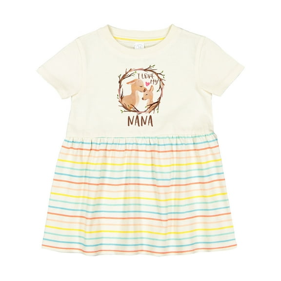 Inktastic I Love My Nana Girls Baby Dress