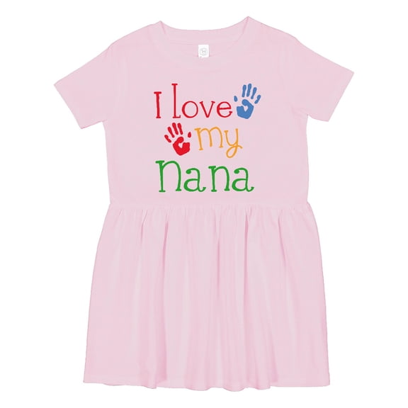 Inktastic I Love My Nana Girls Toddler Dress