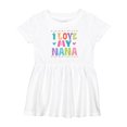 thumbnail image 1 of Inktastic I Love My Nana Grandkids Girls Baby Dress, 1 of 5
