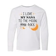 thumbnail image 1 of Inktastic I Love My Nana To The Moon and Back Long Sleeve Youth T-Shirt, 1 of 5
