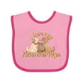 thumbnail image 1 of Inktastic I Love My Nana and Papa Cute Dogs Boys or Girls Baby Bib, 1 of 4