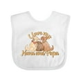 thumbnail image 1 of Inktastic I Love My Nana and Papa Cute Dogs Boys or Girls Baby Bib, 1 of 4