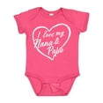 thumbnail image 1 of Inktastic I Love My Nana and Papa in White Chalk Heart Boys or Girls Baby Bodysuit, 1 of 5