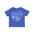thumbnail image 1 of Inktastic I Love My Nana and Papa in White Chalk Heart Boys or Girls Toddler T-Shirt, 1 of 5