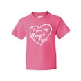 thumbnail image 1 of Inktastic I Love My Nana and Papa in White Chalk Heart Youth T-Shirt, 1 of 5