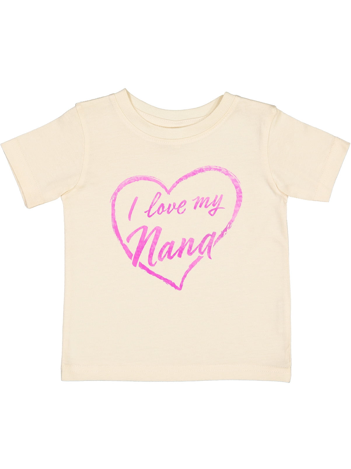 Inktastic I Love My Nana in Pink Chalk Heart Boys or Girls Baby T-Shirt ...