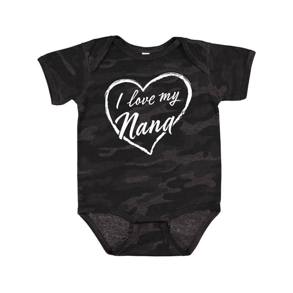 Inktastic I Love My Nana in White Chalk Heart Boys or Girls Baby Bodysuit