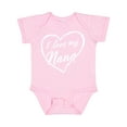 thumbnail image 1 of Inktastic I Love My Nana in White Chalk Heart Boys or Girls Baby Bodysuit, 1 of 5