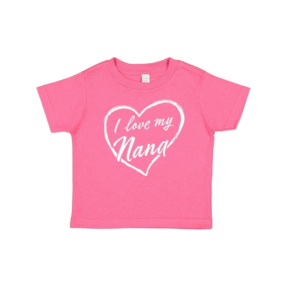 Inktastic I Love My Nana in White Chalk Heart Boys or Girls Baby T-Shirt