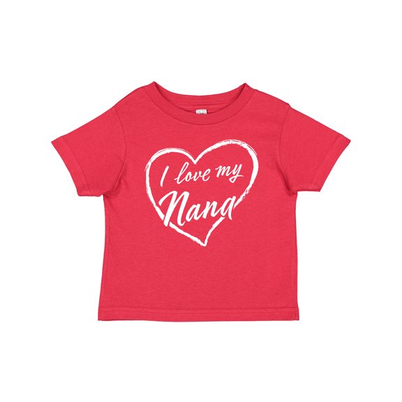 Inktastic I Love My Nana in White Chalk Heart Boys or Girls Baby T-Shirt