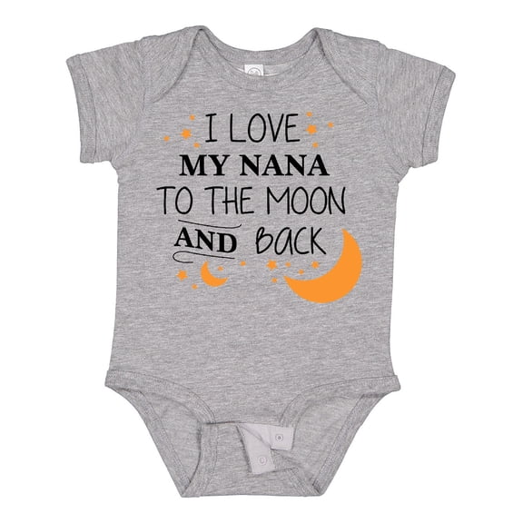 Inktastic I Love My Nana to the Moon and Back Boys or Girls Baby Bodysuit