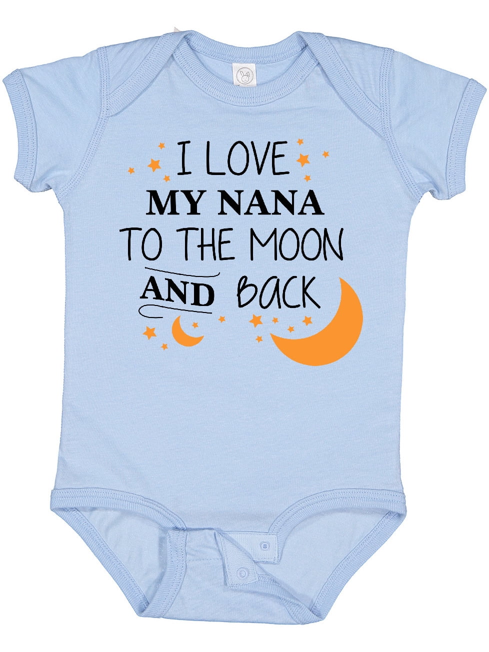 Inktastic I Love My Nana to the Moon and Back Boys or Girls Baby Bodysuit
