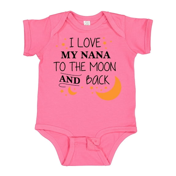 Inktastic I Love My Nana to the Moon and Back Boys or Girls Baby Bodysuit