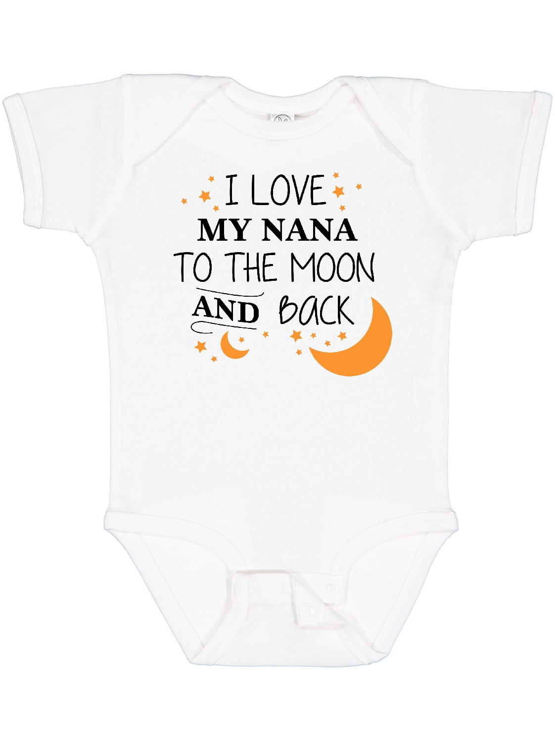 Inktastic I Love My Nana to the Moon and Back Boys or Girls Baby Bodysuit