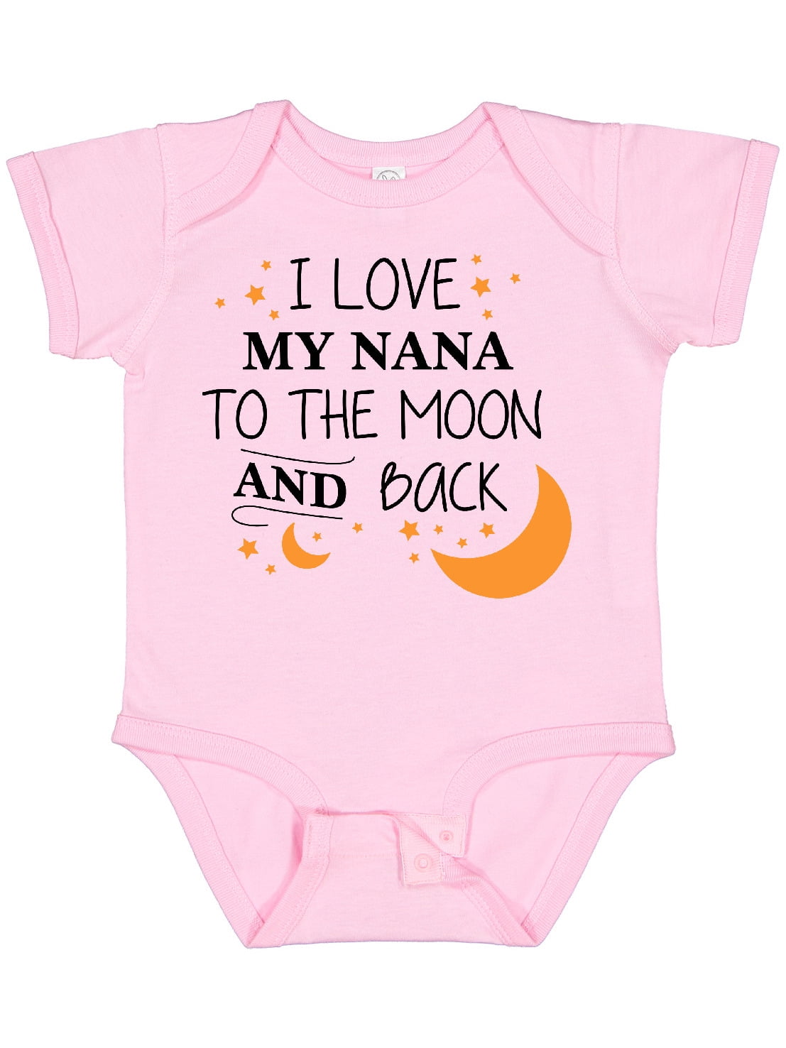 Inktastic I Love My Nana to the Moon and Back Boys or Girls Baby Bodysuit
