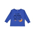 thumbnail image 1 of Inktastic I Love My Nana to the Moon and Back Boys or Girls Long Sleeve Toddler T-Shirt, 1 of 5