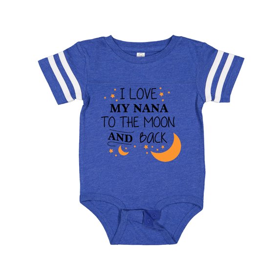 Inktastic I Love My Nana to the Moon and Back Gift Baby Boy or Baby Girl Bodysuit