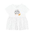 thumbnail image 1 of Inktastic I Love My Nana to the Moon and Back Girls Baby Dress, 1 of 5