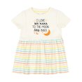 thumbnail image 1 of Inktastic I Love My Nana to the Moon and Back Girls Baby Dress, 1 of 5