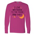 thumbnail image 1 of Inktastic I Love My Nana to the Moon and Back Long Sleeve T-Shirt, 1 of 5
