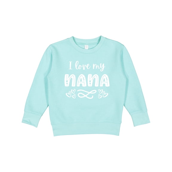 Inktastic I Love My Nana with Hearts Toddler Sweatshirt