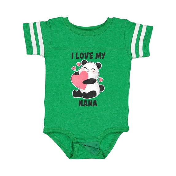 Inktastic I Love My Nana with Panda Illustration Boys or Girls Baby Bodysuit