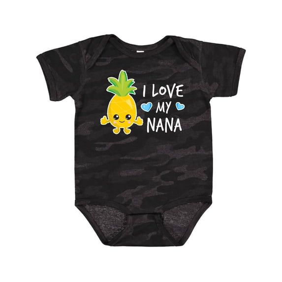 Inktastic I Love My Nana with Pineapple Boys Baby Bodysuit