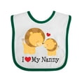 thumbnail image 1 of Inktastic I Love My Nanny Boys or Girls Baby Bib, 1 of 4