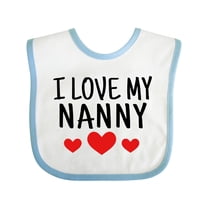 Inktastic I Love My Nanny Boys or Girls Baby Bib