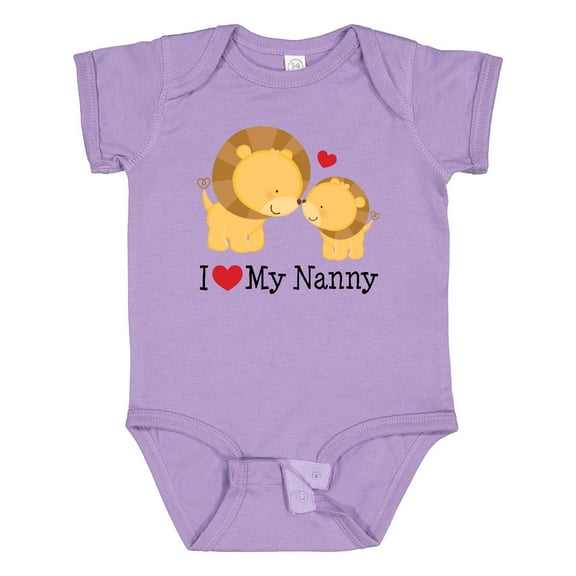 Inktastic I Love My Nanny Boys or Girls Baby Bodysuit
