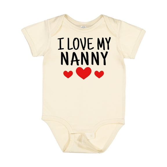 Inktastic I Love My Nanny Boys or Girls Baby Bodysuit