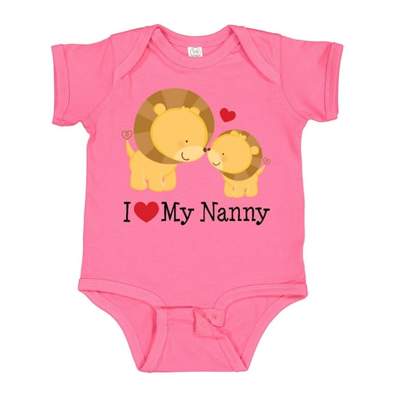Inktastic I Love My Nanny Boys or Girls Baby Bodysuit