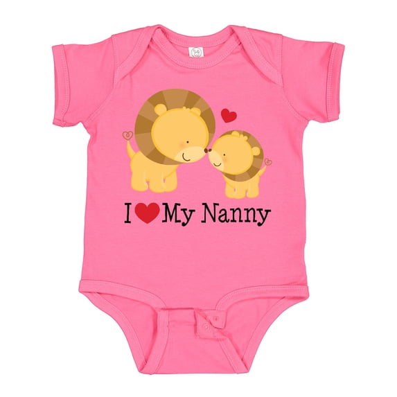 Inktastic I Love My Nanny Boys or Girls Baby Bodysuit