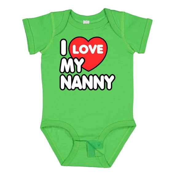 Inktastic I Love My Nanny Boys or Girls Baby Bodysuit