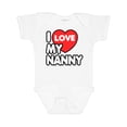 thumbnail image 1 of Inktastic I Love My Nanny Boys or Girls Baby Bodysuit, 1 of 5