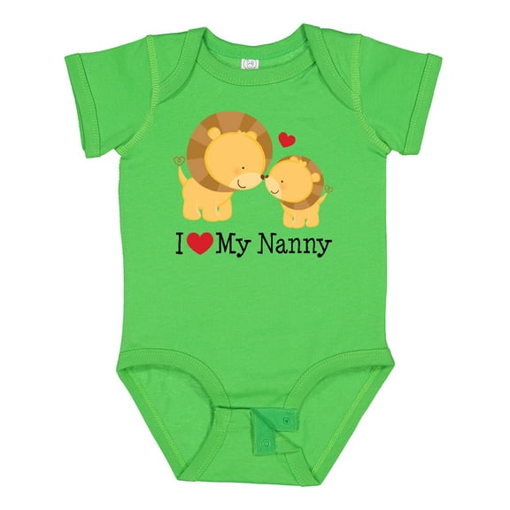 Inktastic I Love My Nanny Boys or Girls Baby Bodysuit