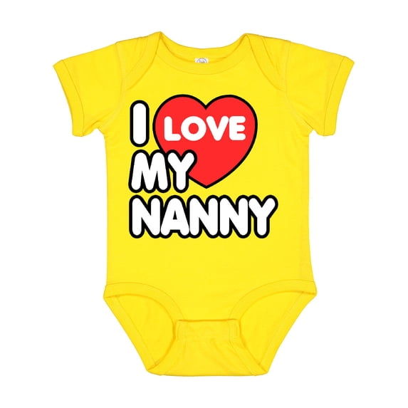 Inktastic I Love My Nanny Boys or Girls Baby Bodysuit
