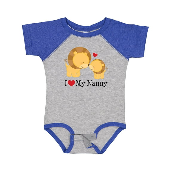 Inktastic I Love My Nanny Boys or Girls Baby Bodysuit