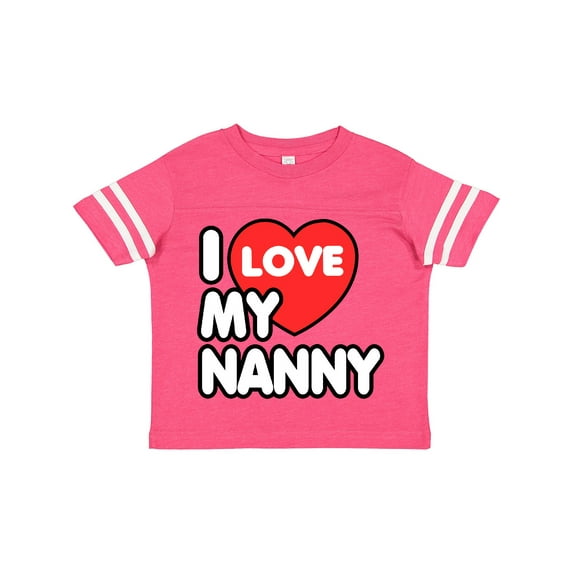 Inktastic I Love My Nanny Boys or Girls Toddler T-Shirt