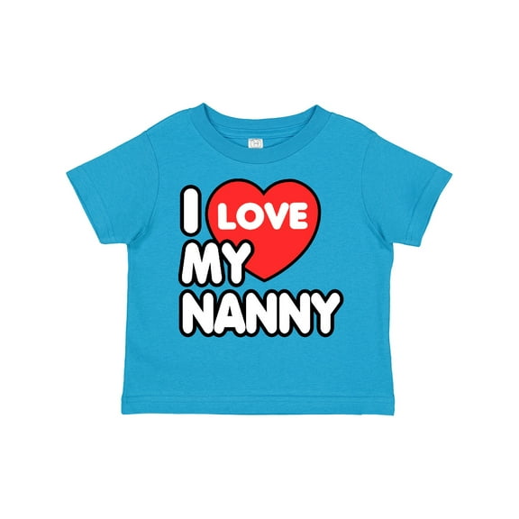 Inktastic I Love My Nanny Boys or Girls Toddler T-Shirt