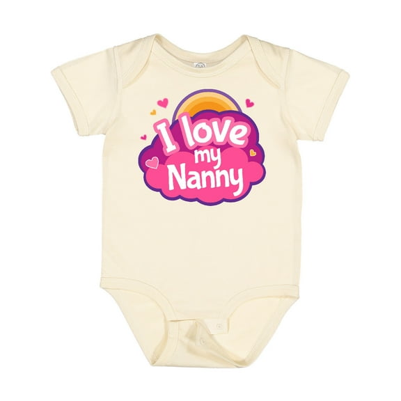 Inktastic I Love My Nanny Grandchild Girls Baby Bodysuit