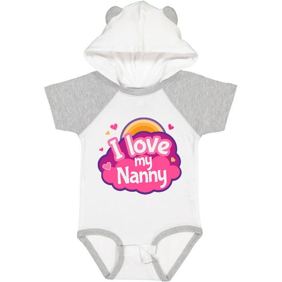 Inktastic I Love My Nanny Grandchild Girls Baby Bodysuit