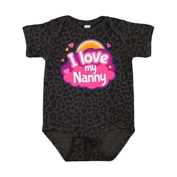 Inktastic I Love My Nanny Grandchild Girls Baby Bodysuit