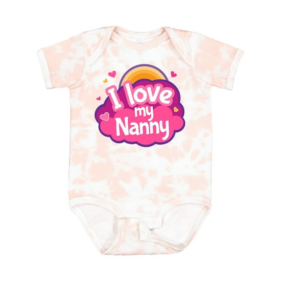 Inktastic I Love My Nanny Grandchild Girls Baby Bodysuit