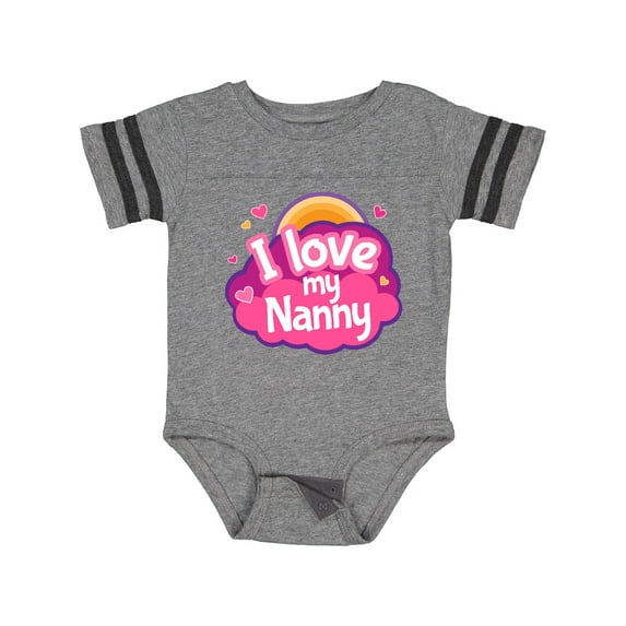 Inktastic I Love My Nanny Grandchild Girls Baby Bodysuit