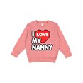 thumbnail image 1 of Inktastic I Love My Nanny Toddler Sweatshirt, 1 of 4