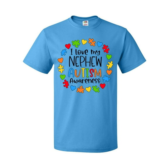Inktastic I Love My Nephew Autism Awareness T-Shirt
