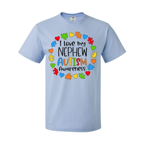 Inktastic I Love My Nephew Autism Awareness T-Shirt