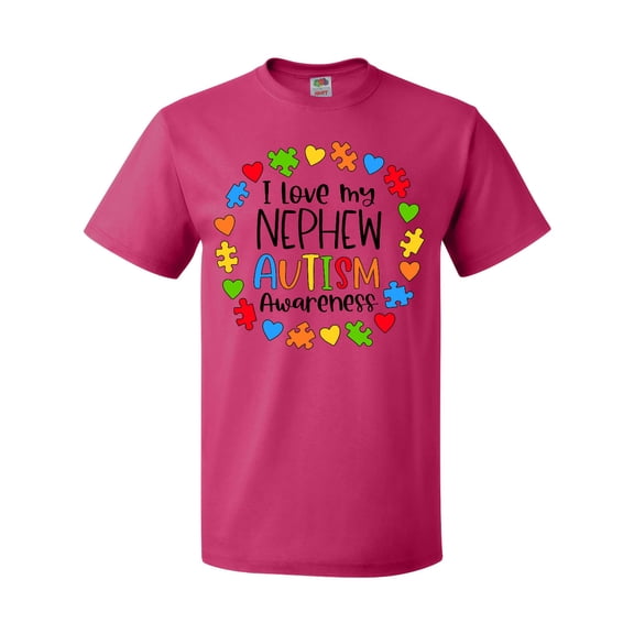 Inktastic I Love My Nephew Autism Awareness T-Shirt
